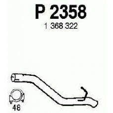 P2358 FENNO Труба выхлопного газа