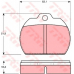 GDB591 TRW Комплект тормозных колодок, дисковый тормоз