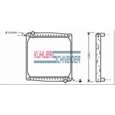 3800702 KUHLER SCHNEIDER Радиатор, охлаждение двигател