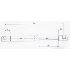 23 14 95-91 JOHNS Газовая пружина, крышка багажник