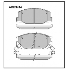 ADB3744 Allied Nippon Тормозные колодки