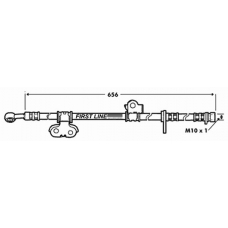 FBH7316 FIRST LINE Тормозной шланг