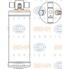 8FT 351 192-551 HELLA Осушитель, кондиционер