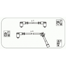 JP135 JANMOR Комплект проводов зажигания