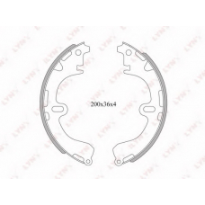 BS7502 LYNX Bs7502 барабанные тормозные колодки lynx