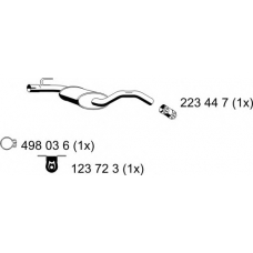 142212 ERNST Средний глушитель выхлопных газов