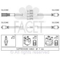 4.8389 FACET Ккомплект проводов зажигания
