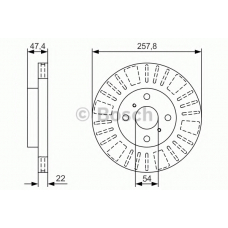 0 986 479 T98 BOSCH Тормозной диск