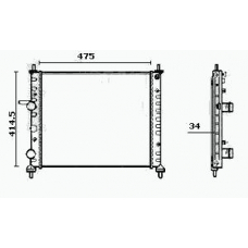 RM0483 EQUAL QUALITY Радиатор, охлаждение двигателя