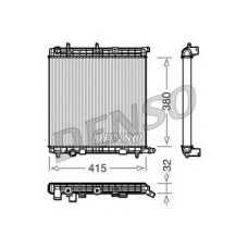 DRM07010 DENSO Радиатор, охлаждение двигателя