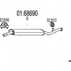 01.68690 MTS Глушитель выхлопных газов конечный