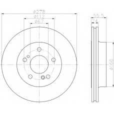 8DD 355 103-041 HELLA PAGID Тормозной диск