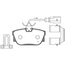 BPA0767.12 OPEN PARTS Комплект тормозных колодок, дисковый тормоз