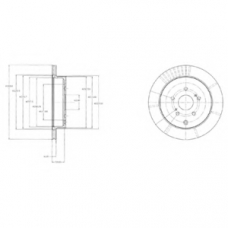 BG4329 DELPHI Тормозной диск