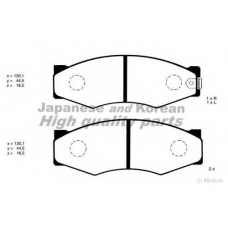 N009-10 ASHUKI Комплект тормозных колодок, дисковый тормоз