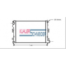 0700211 KUHLER SCHNEIDER Радиатор, охлаждение двигател