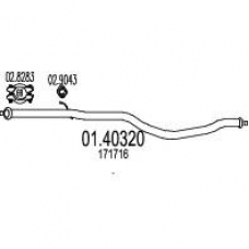 01.40320 MTS Труба выхлопного газа