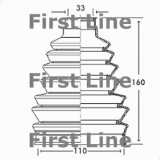 FCB2324 FIRST LINE Пыльник, приводной вал