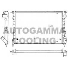 100870 AUTOGAMMA Радиатор, охлаждение двигателя