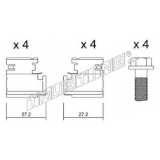 KIT.011 TRUSTING Комплектующие, колодки дискового тормоза