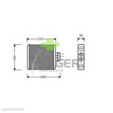32-0258 KAGER Теплообменник, отопление салона