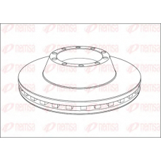 NCA1013.20 REMSA Тормозной диск