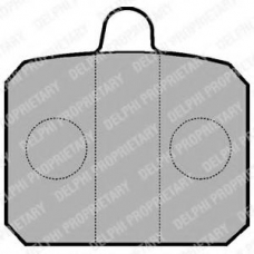 LP235 DELPHI Комплект тормозных колодок, дисковый тормоз