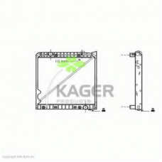 31-1681 KAGER Радиатор, охлаждение двигателя