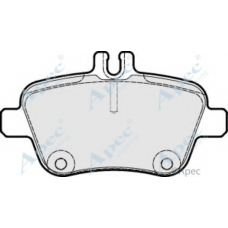 PAD1851 APEC Комплект тормозных колодок, дисковый тормоз