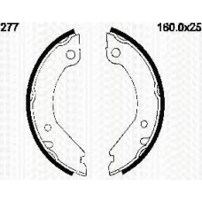 8100 27277 TRIDON Brake shoes hand brake