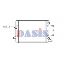 041920N AKS DASIS Радиатор, охлаждение двигателя
