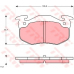 GDB1522 TRW Комплект тормозных колодок, дисковый тормоз