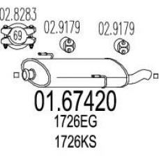 01.67420 MTS Глушитель выхлопных газов конечный