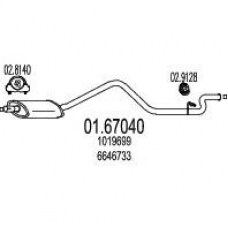 01.67040 MTS Глушитель выхлопных газов конечный