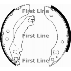 FBS243 FIRST LINE Комплект тормозных колодок