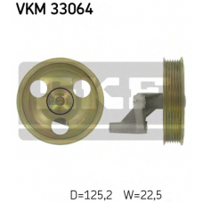 VKM 33064 SKF Паразитный / ведущий ролик, поликлиновой ремень