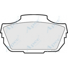PAD33 APEC Комплект тормозных колодок, дисковый тормоз