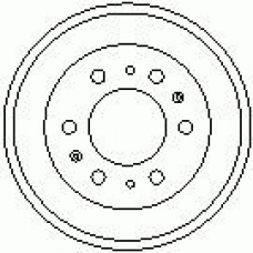 7D0105 KAWE Тормозной барабан