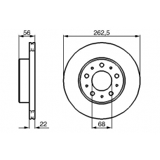 0 986 478 283 BOSCH Тормозной диск