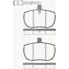 8110 15946 TRISCAN Комплект тормозных колодок, дисковый тормоз