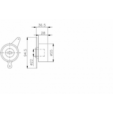 TKR 9981 TIMKEN Натяжной ролик, ремень грм