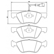 0 986 424 578 BOSCH Комплект тормозных колодок, дисковый тормоз