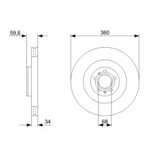 0 986 479 302 BOSCH Тормозной диск