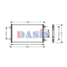 082360N AKS DASIS Конденсатор, кондиционер