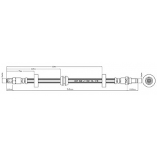 VBJ257 MOTAQUIP Тормозной шланг