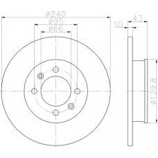 8DD 355 113-361 HELLA PAGID Тормозной диск