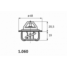 1.060.87 BEHR Термостат, охлаждающая жидкость