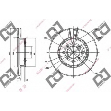 BD1680 DJ PARTS Тормозной диск