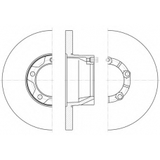 6543 00 KAWE Тормозной диск