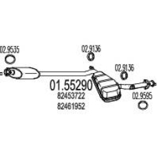 01.55290 MTS Средний глушитель выхлопных газов